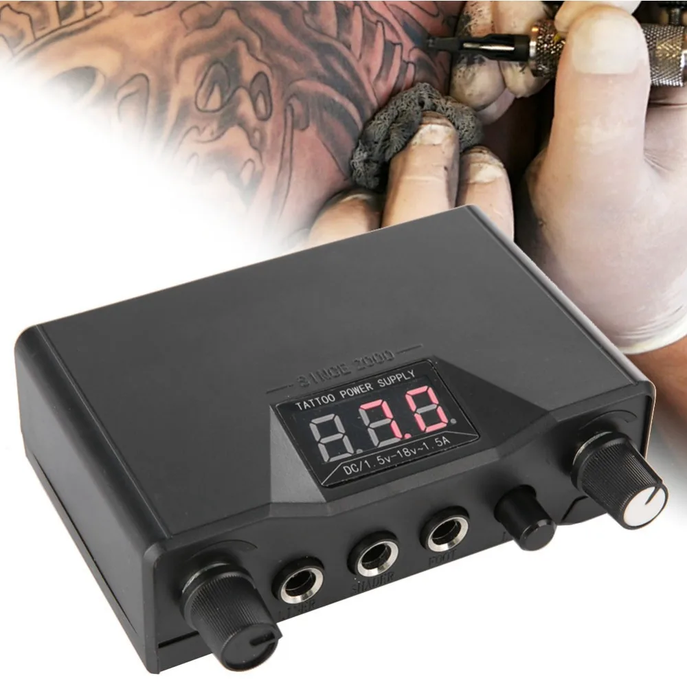 Двойной источник питания RCA Интерфейс комплект для тату стрекоза роторная машина