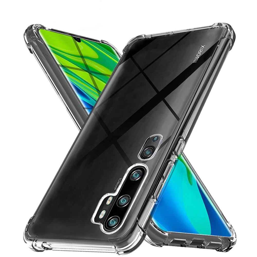 Силиконовый прозрачный чехол для xiaomi mi note 10 cc9 pro противоударный телефона xiomi xaomi