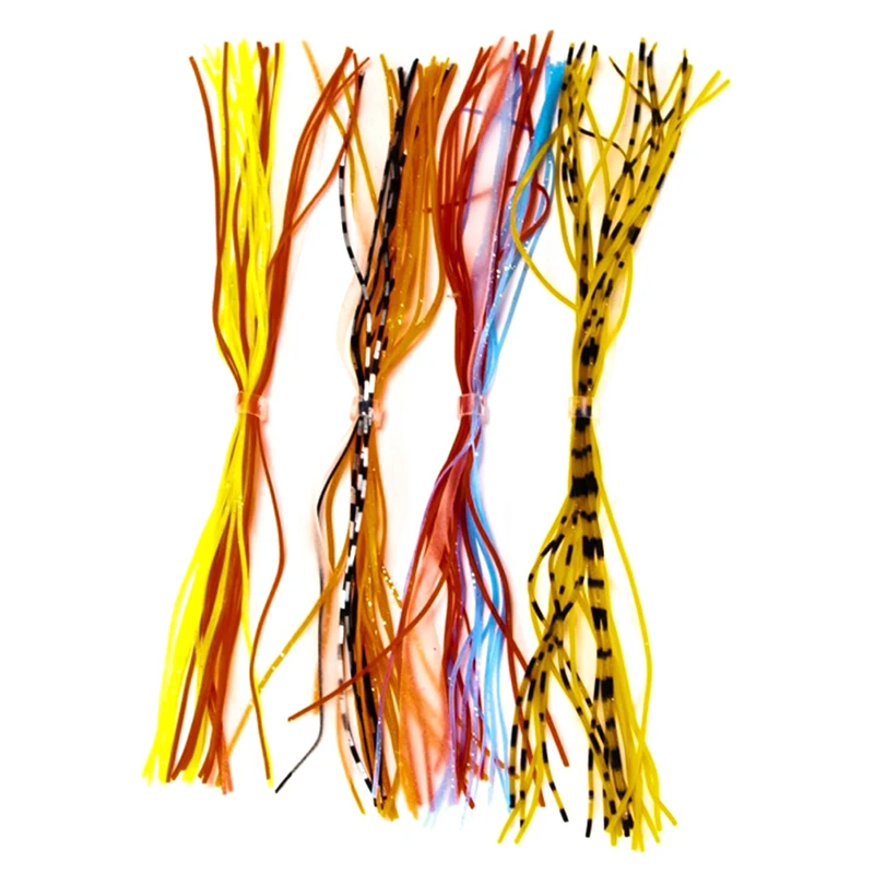 

Mixed Color Silicone Skirts For Spinnerbait Buzzbait Rubber Jig Lures Squid Skirts Fly Tying Material