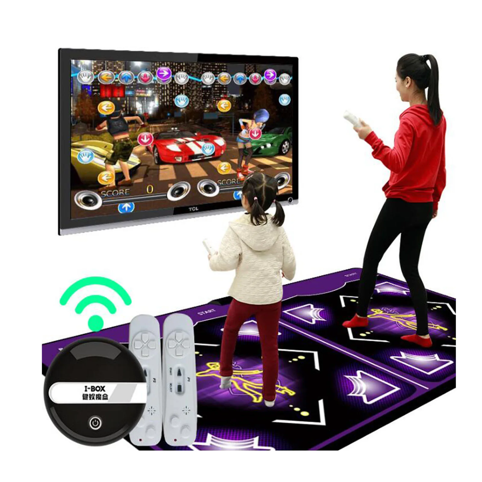 

Living Room Decoration Carpet Multi-Function Wireless Double User Dancing Mat Non-Slip Dance Pad Holiday Party Family Game FN60