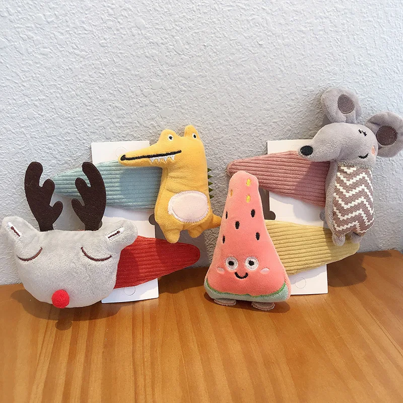 

2020 New Korean Simple Beautiful Cartoon Hairpins Girls Hair Barrettes Fashion Kids Hairpins Hair Accessories