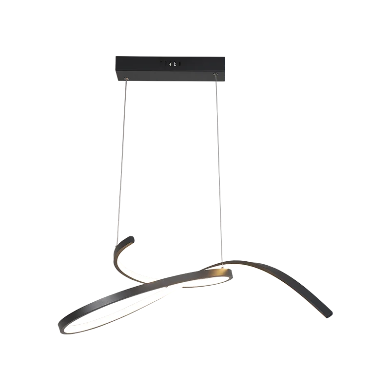 Светодиодный матовый черный/белый подвесной светильник 90 260 В Домашний