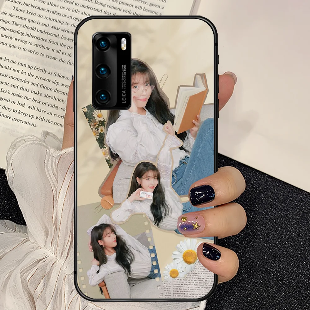 

Lee Ji Eun IU Phone Tempered Glass Case Cover For Huawei P Nova Mate 5T 20 30 40 E Pro Lite Smart 2019 2021 Coque Pretty Hot Tpu