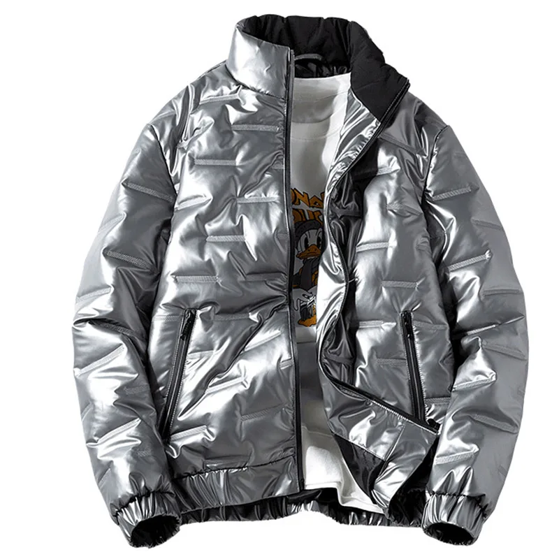 Aolamegs 2021 Winter Down Jacket Men Casual Zipper Coat Hip Hop Men's Jacket Waterproof Thick Warm Parka Jacket Plus Size 8XL