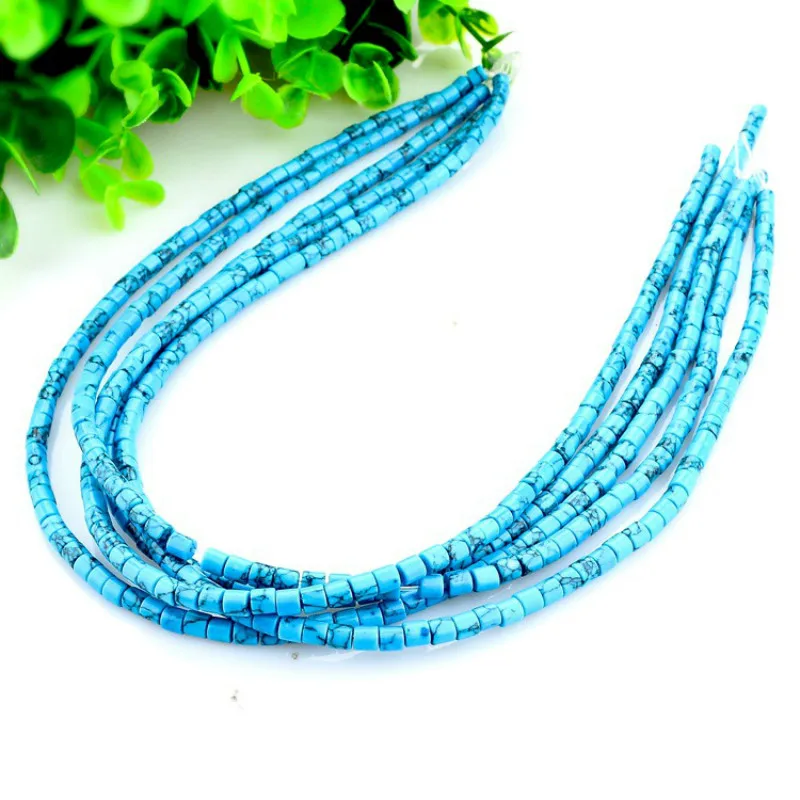 Бусины Из синей сосны для изготовления ювелирных изделий ручной работы 4 х4