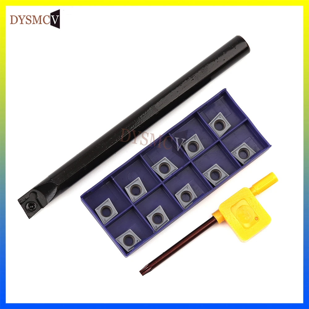 

1PC internal turning tool holder S12M S14N S16Q S20R S25S -SCLCR09 +10PCS LAMINA CCMT09T304 carbide insert turning tool cutting