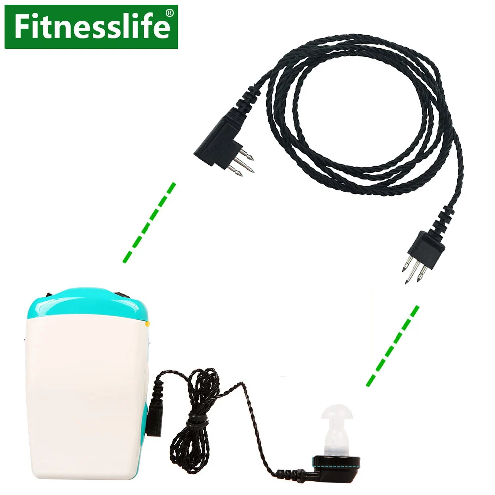 

Аксессуар для слухового аппарата, усилитель звука, адаптер, кабель, стандартный шнур питания, 3 контакта для карманного универсального одно...