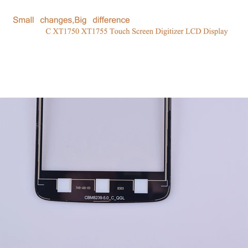 Супер качество 5," для Motorola Moto C Touch XT1750 XT1755 XT1754 XT1756 сенсорный экран дигитайзер стекло передней сенсорной панели черный