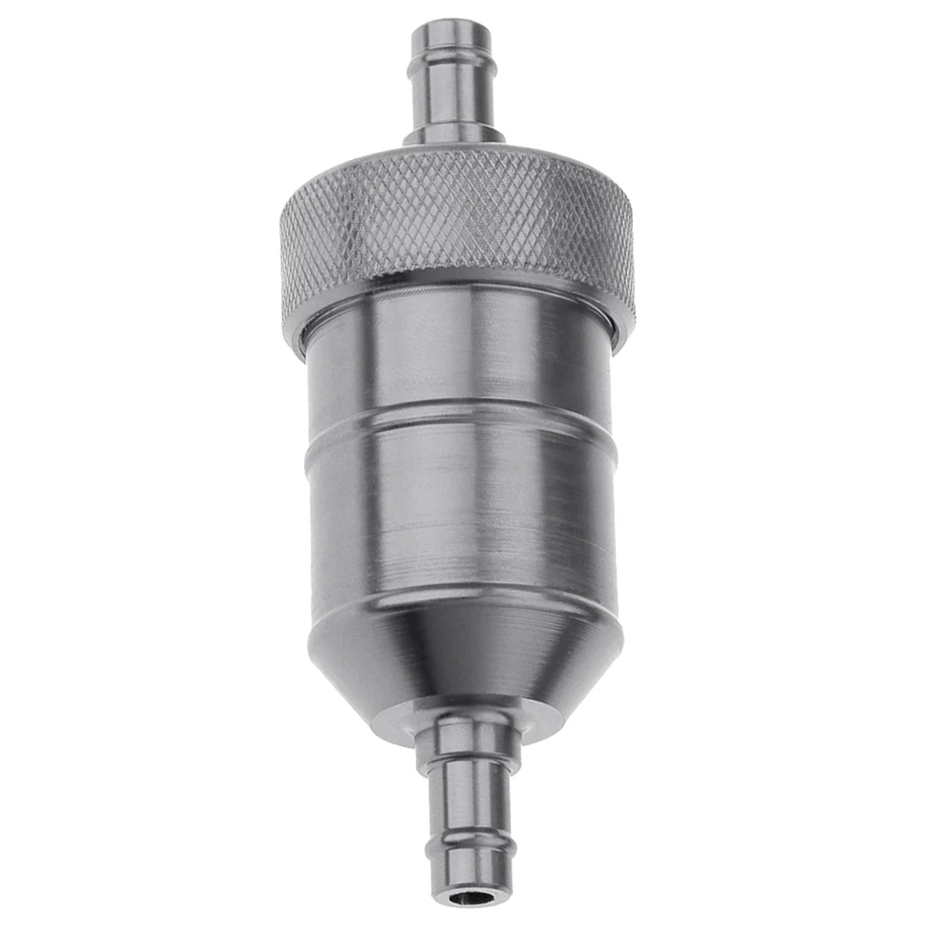 

8mm Petrol Gas Fuel Filter Cleaner for Motorcycle Pit Dirt Bike ATV Gray