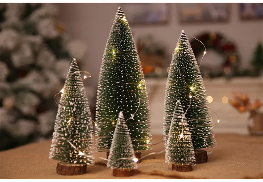 Рождественская елка arbol de navidad Новогодняя мини-елка маленькая сосновая елка adornos de navidad настольный мини Рождественский Декор