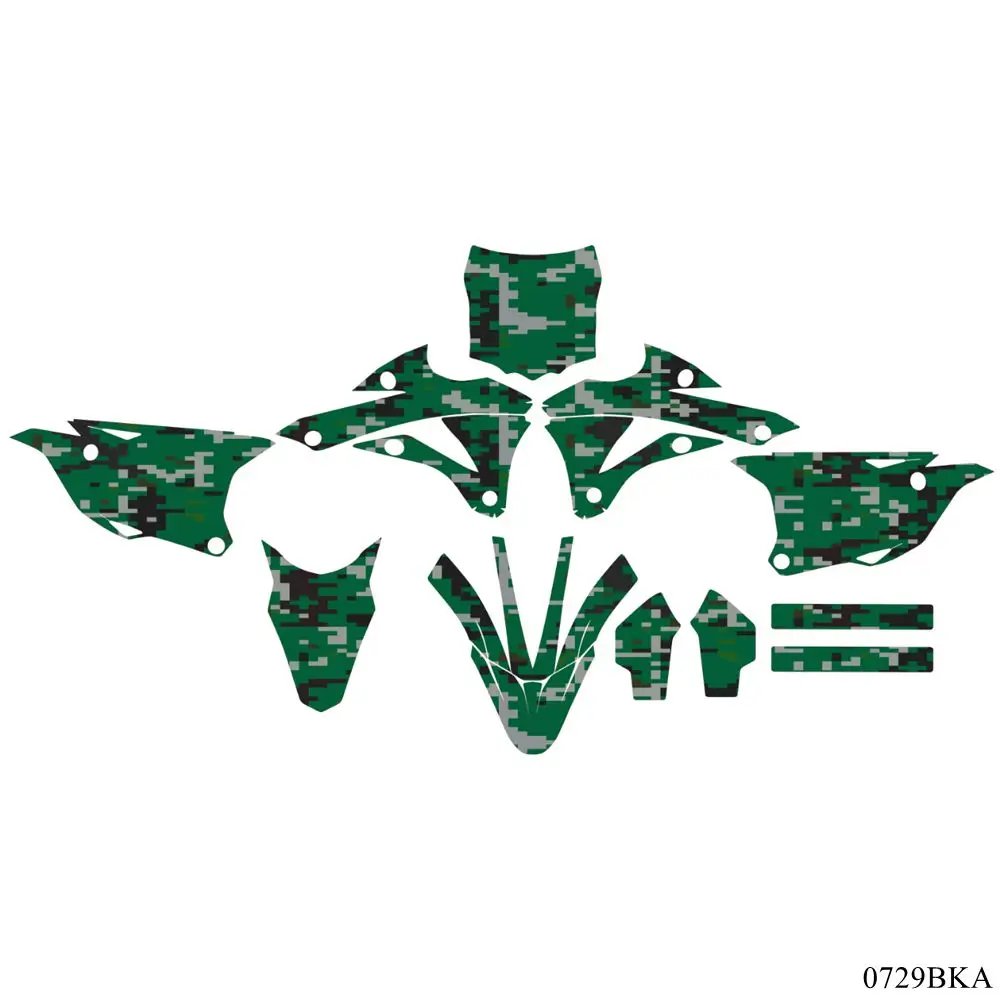 Для KAWASAKI KX 85 KX85 2014 2020 полный камуфляж графические наклейки пользовательский