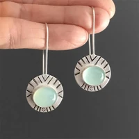 bohemian opal dangle earrings vintage womens engagement earrings female accessories gift party jewelry