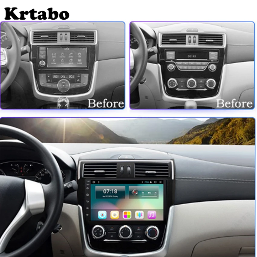 Car radio Android multimedia player For Nissan Tiida Pulsar C13 touch screen GPS Navigation Support Carplay Bluetooth | Автомобили и