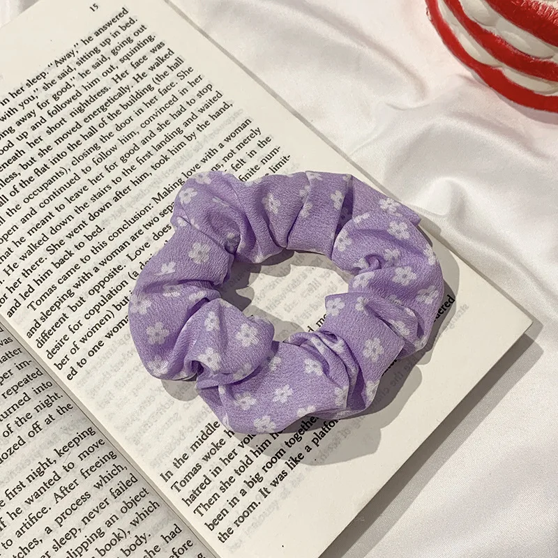 Diademas el&aacute;sticas con estampado de puntos para ni&ntilde;a, accesorios para el cabello plisados, herramientas de peinado, pasadores, Anillo para el cabello, ropa para el cabello-3
