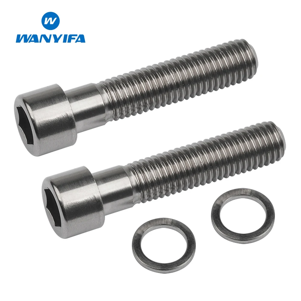 

Титановые Ti-болты M7X32mm 2 шт., Внутренняя шестигранная Опора с шайбами, винтовые запчасти для велосипеда и мотоцикла
