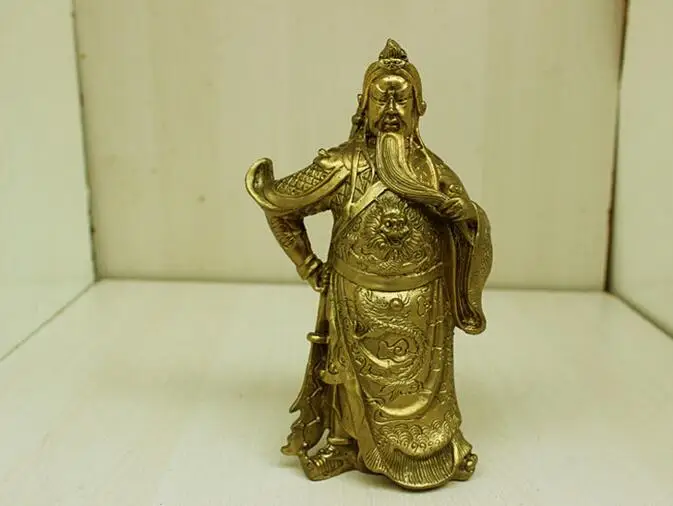 Медная статуя размер открытия гуаньгун медные украшения у Гуань Гун Божий