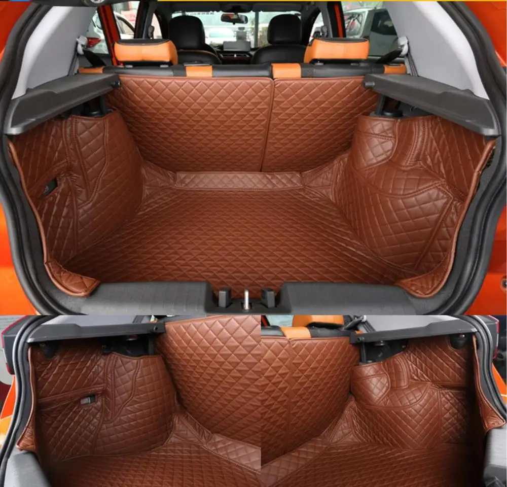 fiber leather car trunk mat for chery tiigo 3x tiggo 2 2018 2019 2020 car accessories