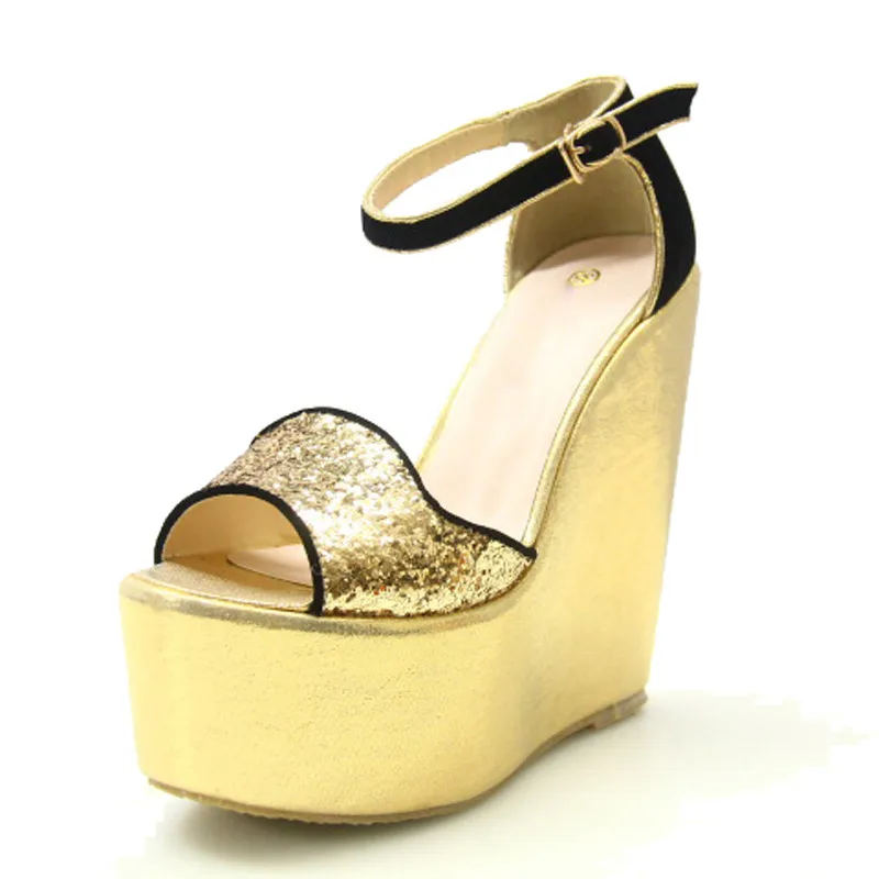 

Women Summer Open Toe Platform Shoes Wedges Sandals Women Supper High Heels Elegant Ladies Sandalias Size34-43 XKD4279