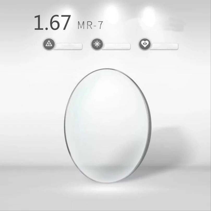 1 67 (+ 6 00 ~-10 00) линзы из смолы с защитой от синего излучения MR-7 для Асферические