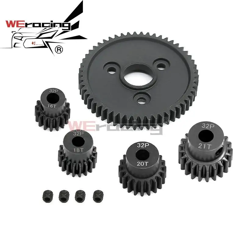 

Моторная Шестерня 32P Steel Металлическая Цилиндрическая Шестерня 54T / 13T - 21T для Traxxas Slash 4x4 Stampede 4x4 VXL Rustler 4X4 E-Revo T-Maxx