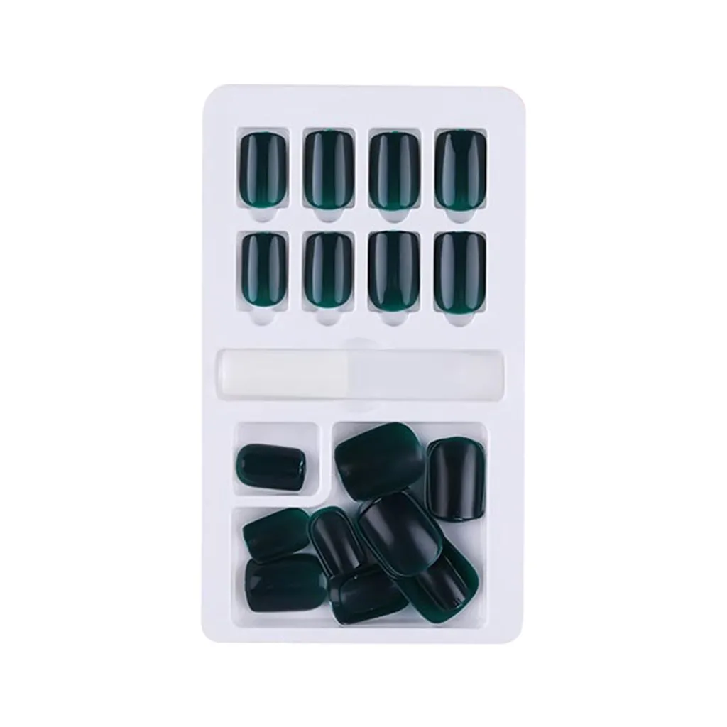 Накладные ногти Короткие круглые мягкие готовые пригодные для носки детали 24