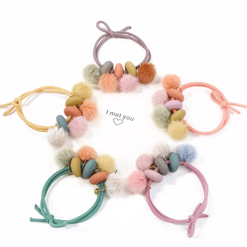 1 шт. Модные женские плюшевые Бальные ленты милые осенние зимние эластичные