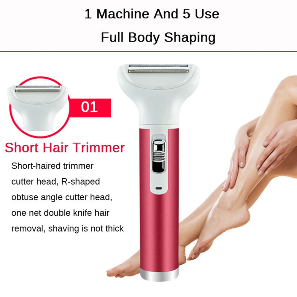 

Multifunction Painless Face Underarm Hair Shaver Eyebrow Trimmer for Women Hair Removal Epilator Shaving Machine