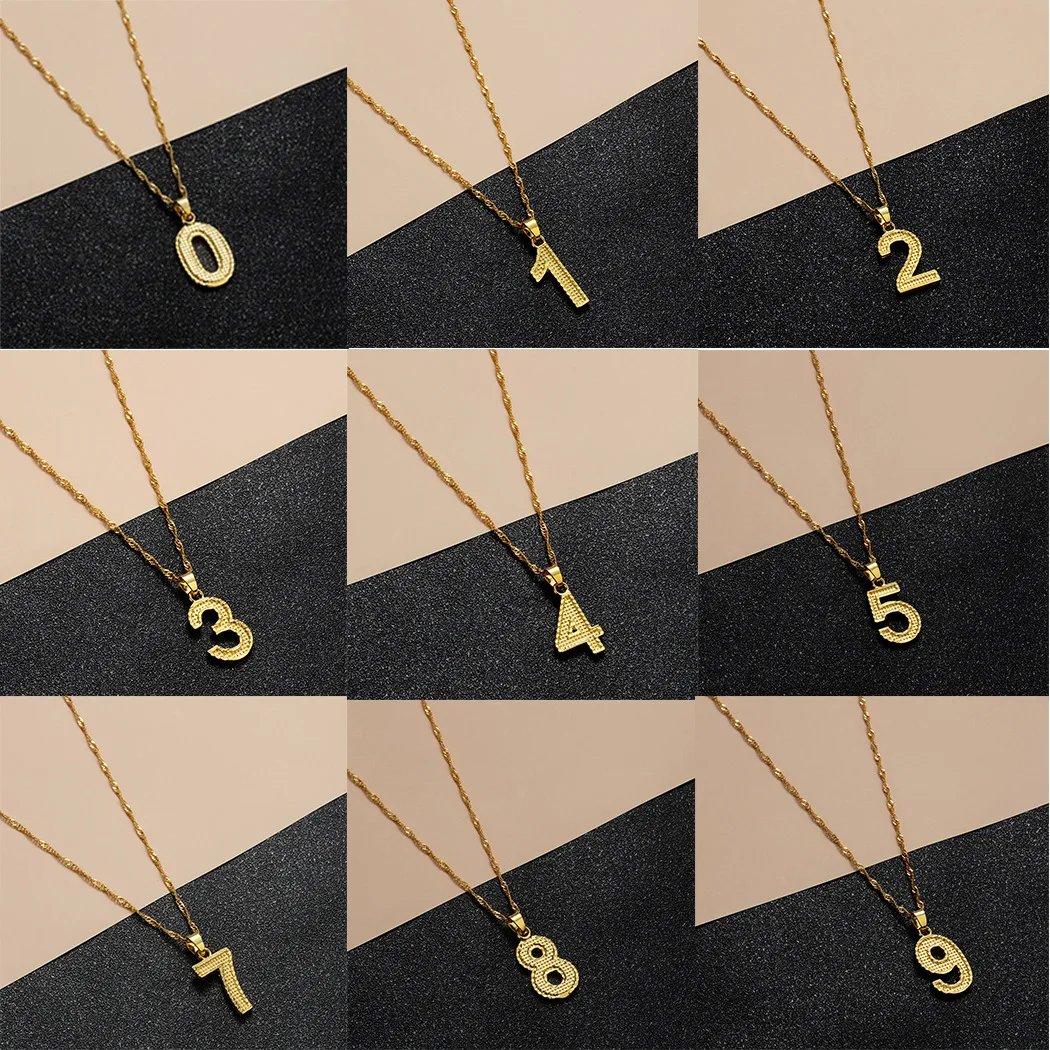 

Тодорова со счастливыми числами ожерелье для женщин и мужчин, минимализм арабскими цифрами для детей 0, 1 2 3 4 5 6 7 8 9 ожерелье с подвеской, пода...