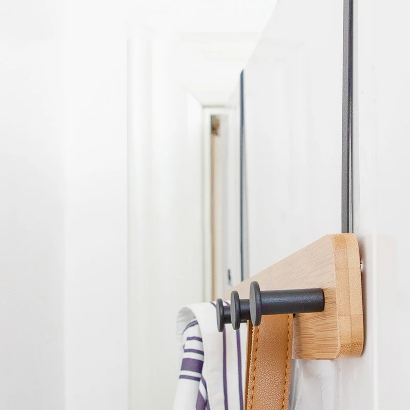 

Nail-free Row Hooks Behind The Door Clothes Coat Hook Hanger Without Punching