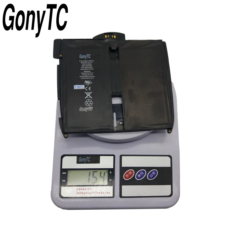 Новый литий ионный полимерный аккумулятор GONYTC A1315 3 75 В 616 Вт для iPad 1 первого