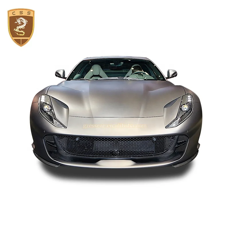 

Car decoration accessories exterior dry carbon fiber front wrap angle for Ferr-ari 812 OEM style