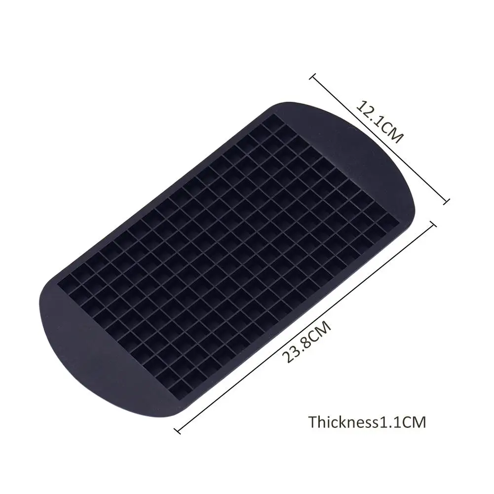 

160 Cells Small Cavity Ice Cube Tray Honeycomb Ice Cube Maker Mold With Lids For Ice Cream Grade Silicone Ice Molds For Cocktail