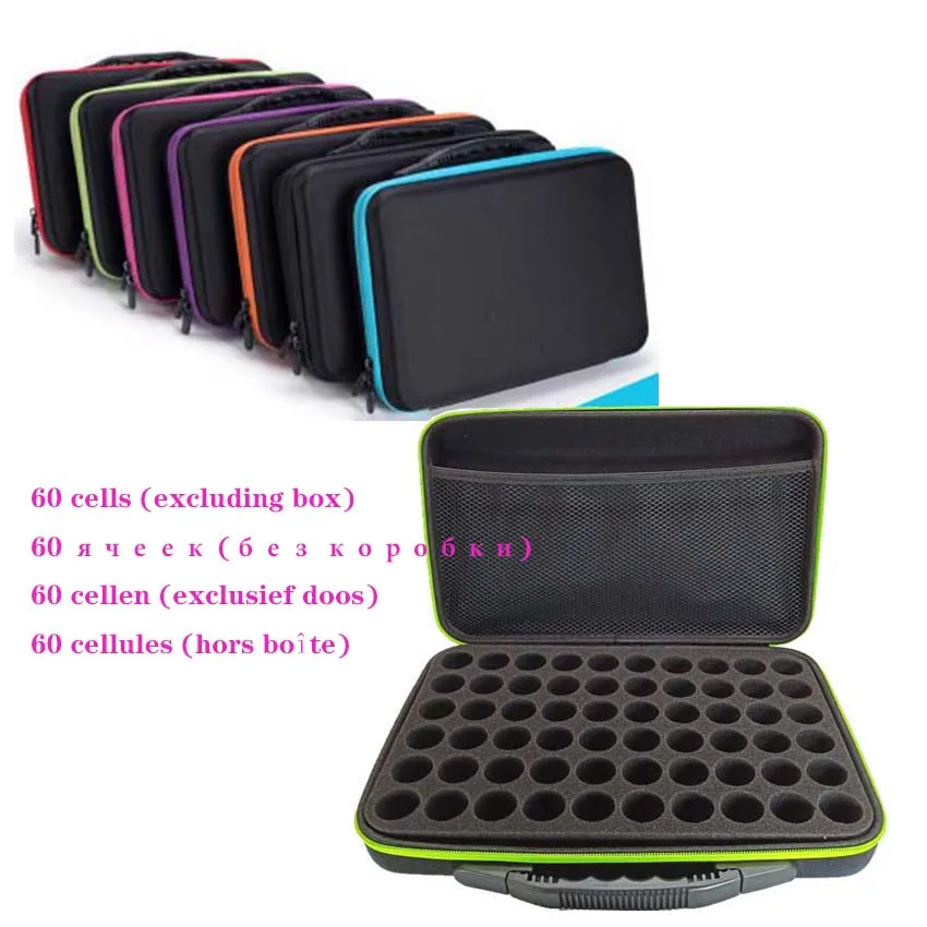 

popular 30/60 Bottles Diamond Painting Container Storage without box diamond embroidery Hand Bag Zipper Shockproof without box