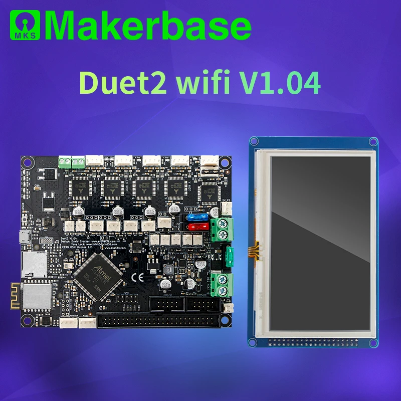 Makerbase 32 бит Клонировали Duet 2 Wi Fi V1.04 Управление доска Duex5 V0.9a с 4 3 или 7 0 Pandue сенсорный