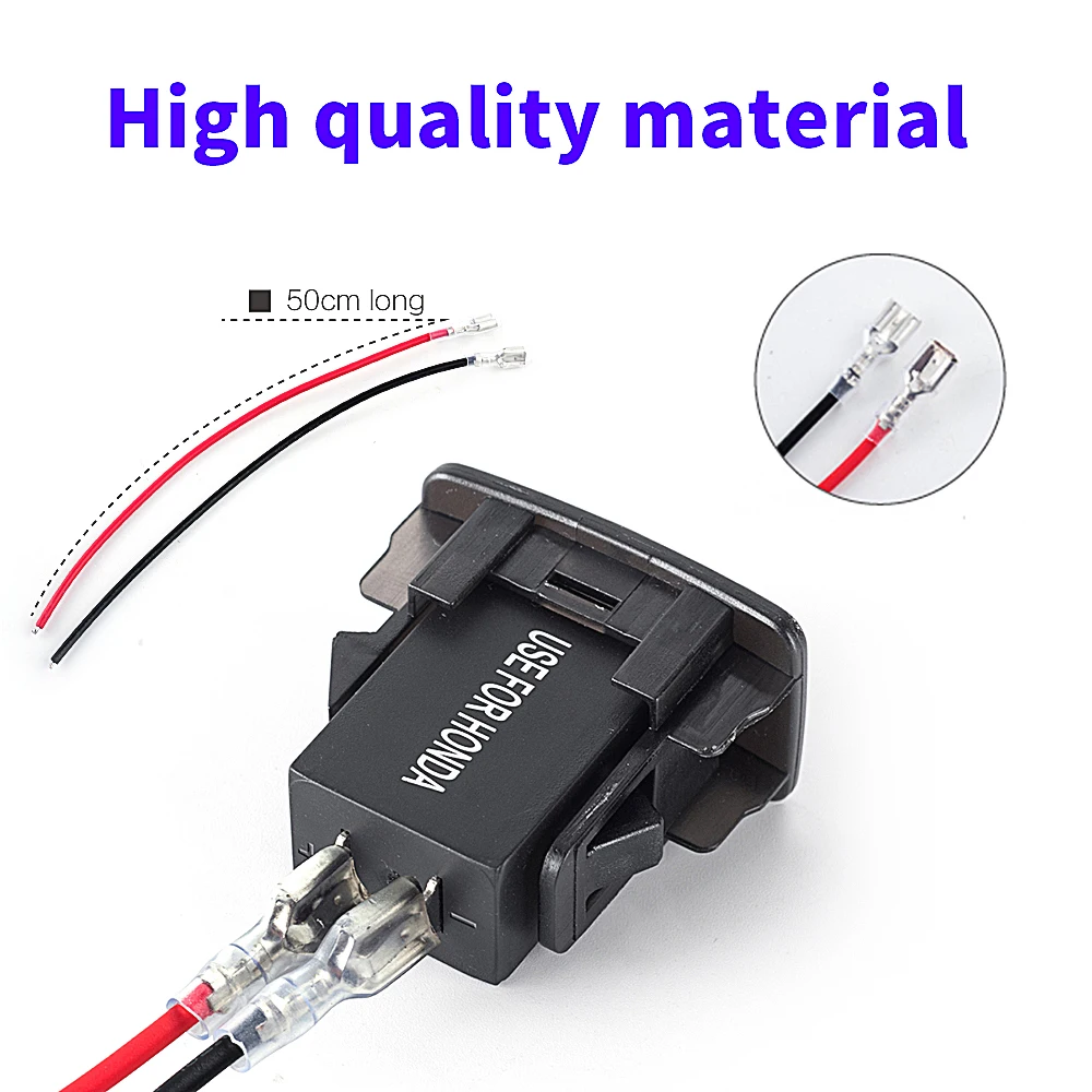 Модифицированное автомобильное зарядное устройство с 2 usb-портами для Honda, новейшее зарядное устройство для быстрой зарядки с 2 портами, автомобильное зарядное устройство с адаптером 12 В/24 В, Заводская распродажа