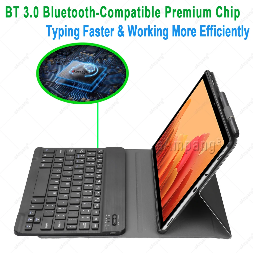 case for samsung galaxy tab a7 10 4 2020 keyboard case tab a 10 1 2019 cover russian spanish english arabic keyboard funda free global shipping