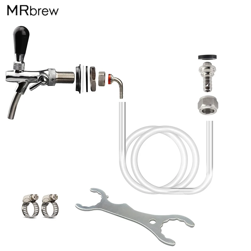 Пивной кран с зажимом для линии пива ID 3/16 дюйма OD 7/16 пивная линия 5 футов