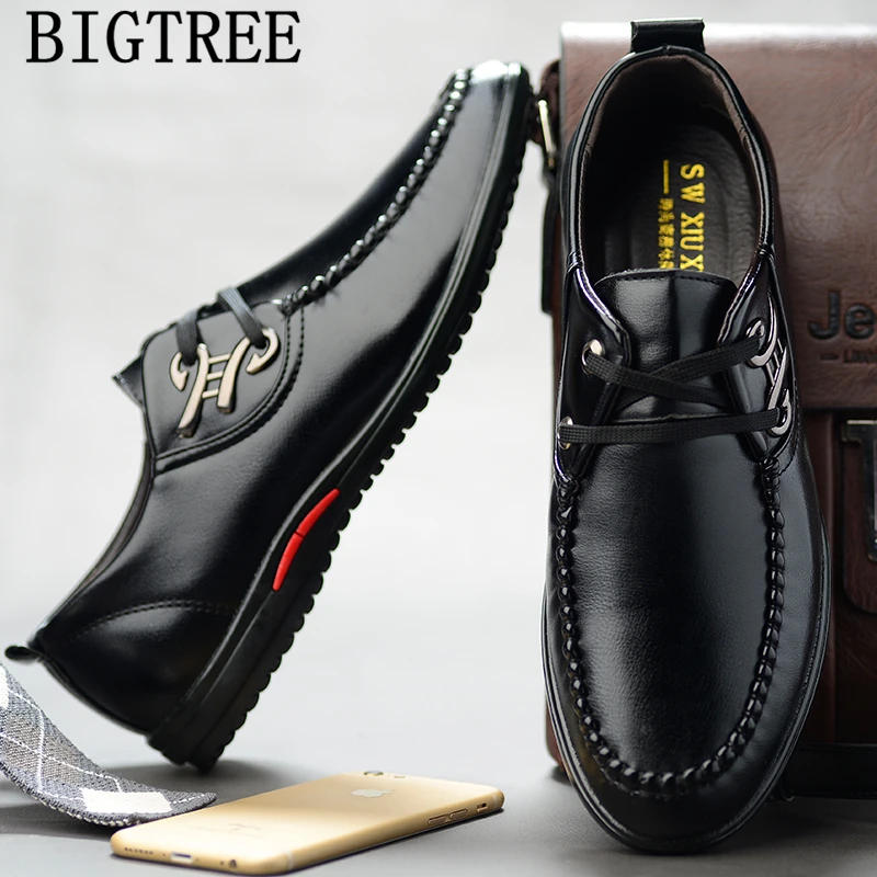 Дизайнерская мужская обувь высокого качества Повседневная Мужская кожаные
