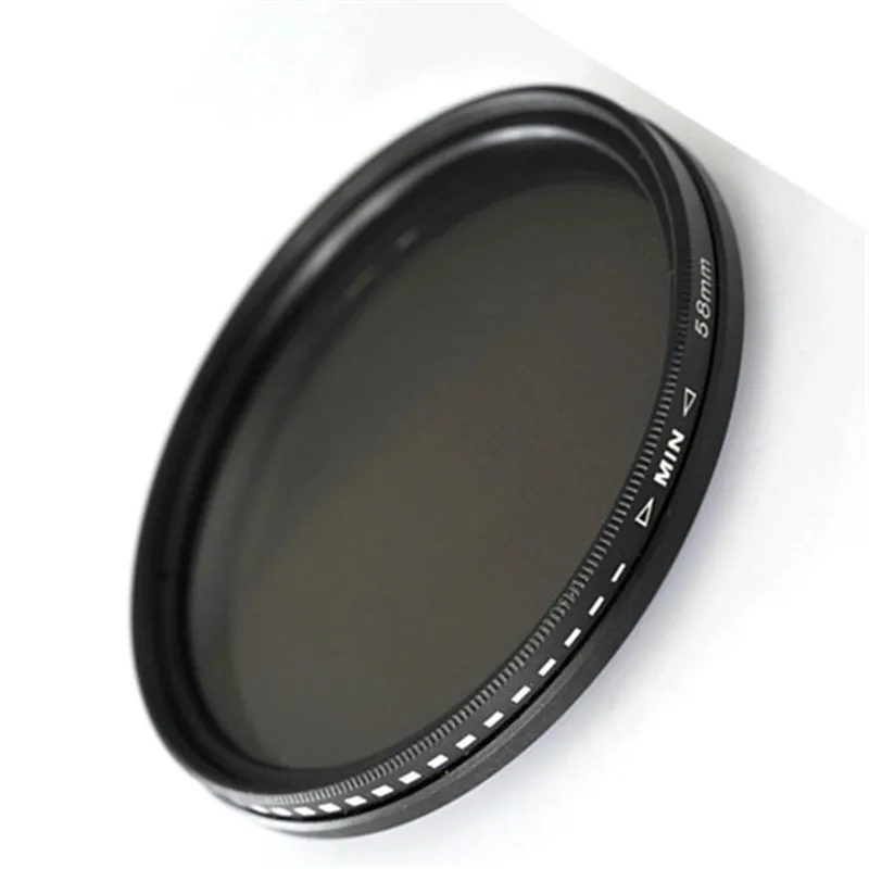 Различные регулируемые нейтральные фильтры для цифровой DLSR камеры 49 52 55 58 62 67 72 77