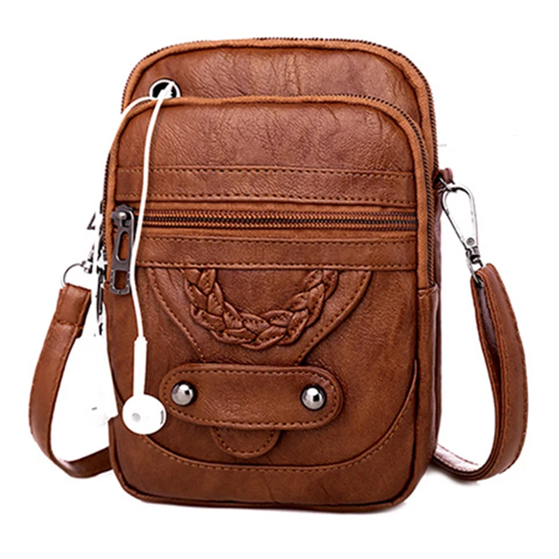 

Female Cell Phone Purse with Leather Casual Square Wallets for Women Ladies Coin Pockets Shoulder Bags Crossbody Bag sac femme