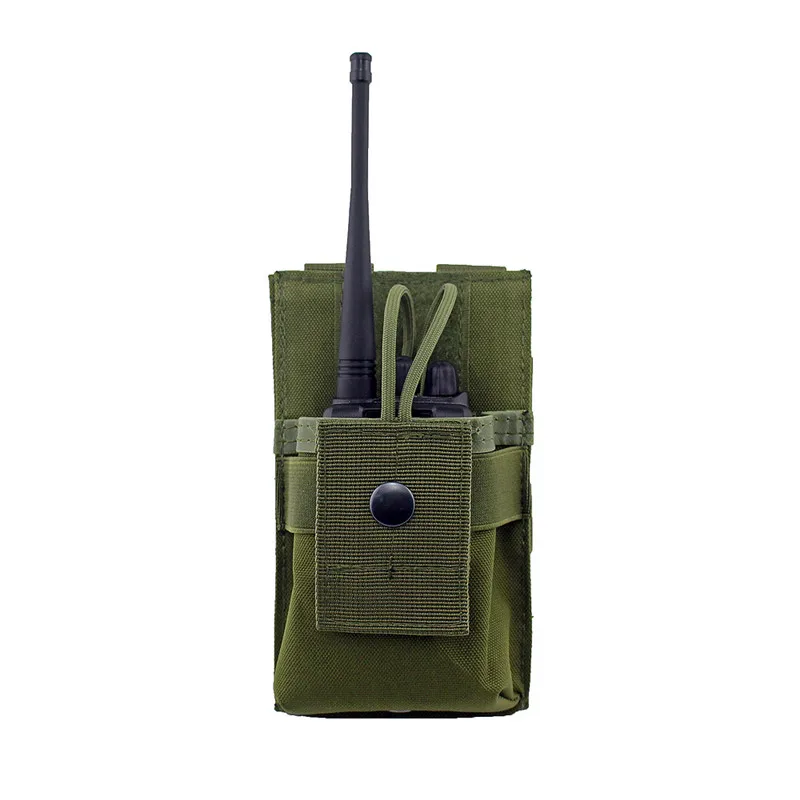 Army green Уличная Многофункциональная портативная сумка для рации Военная Тактическая жилетка аксессуар сумка охотничий Молл большая портативная журнальная системная сумка - Цвет: Army green