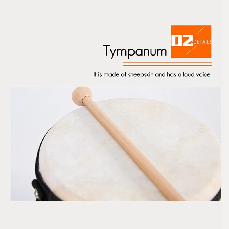 

Single Drum Bongo Drum Single Bongo Drum Sheepskin Material Percussion Instrument Pat Drum