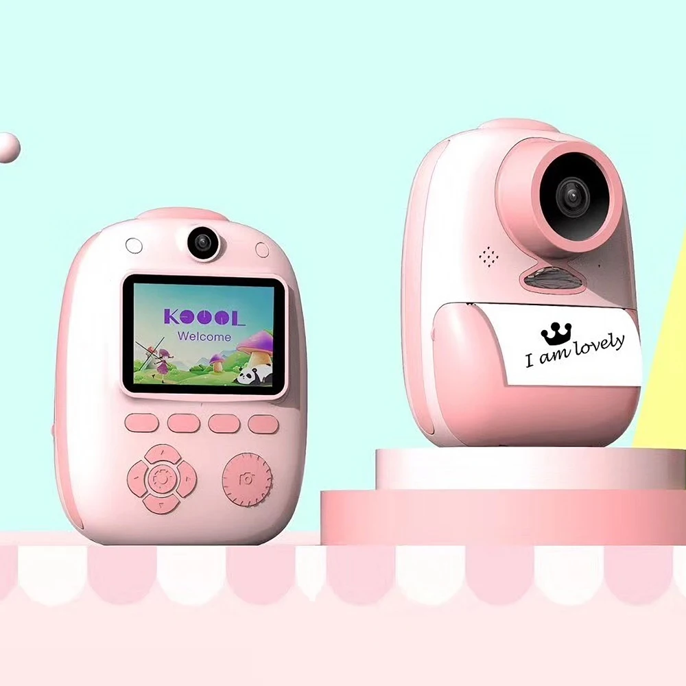 Цифровая детская камера для девочек и мальчиков Мгновенной Печати встроенный