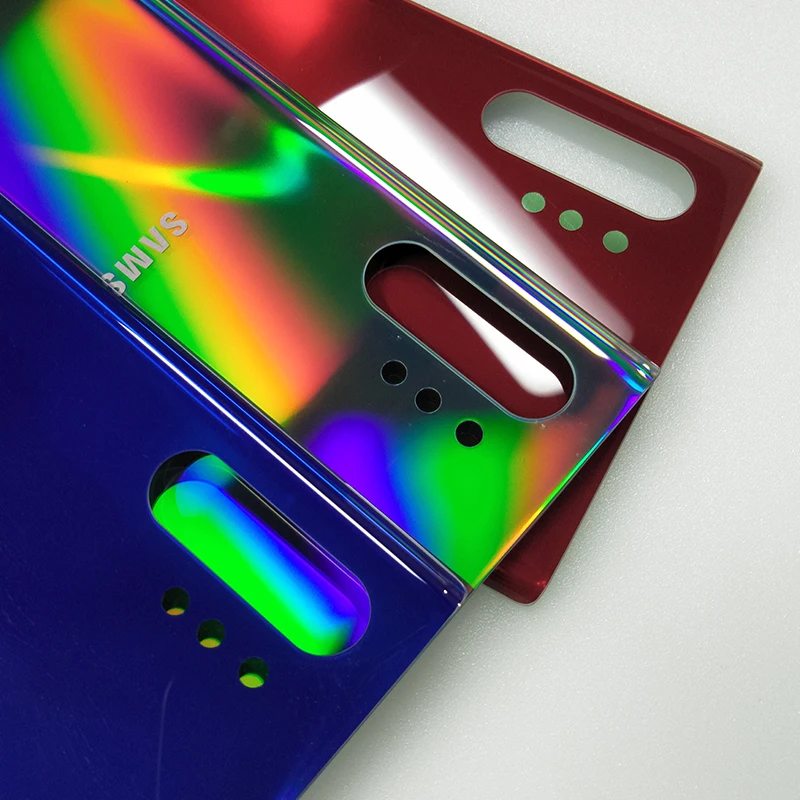 Samsung Galaxy Note 10 plus + задняя крышка для батареи стеклянная задней двери Сменный Чехол