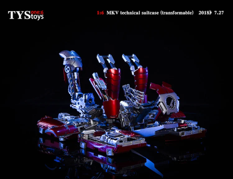 TYStoys 1/6, Мстители, Железный человек, сцена, аксессуар, чемодан, броня, MK5, шарнир, Movabe, фигурка, модель, набор