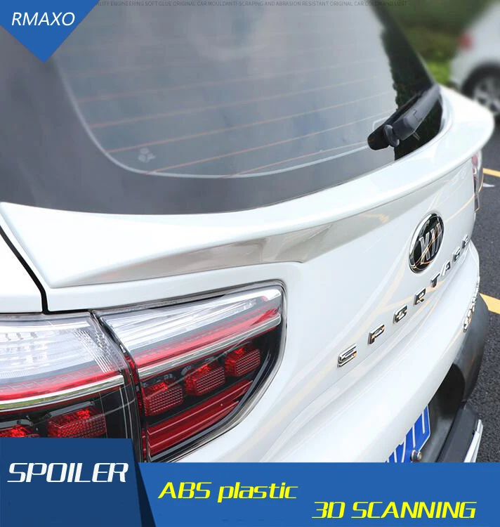 Спойлер на крышу для Kia Sportage 2018 2019 материал ABS праймер заднего крыла автомобиля