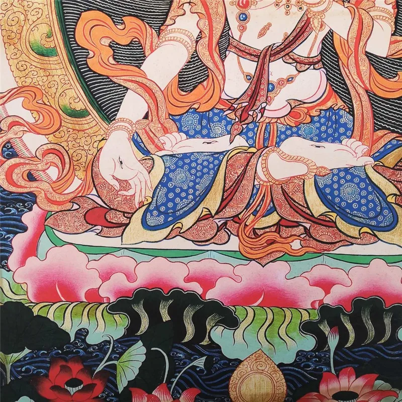 Китайская старая тибетская бумага танка как висящая картина фэншуй Тибетский