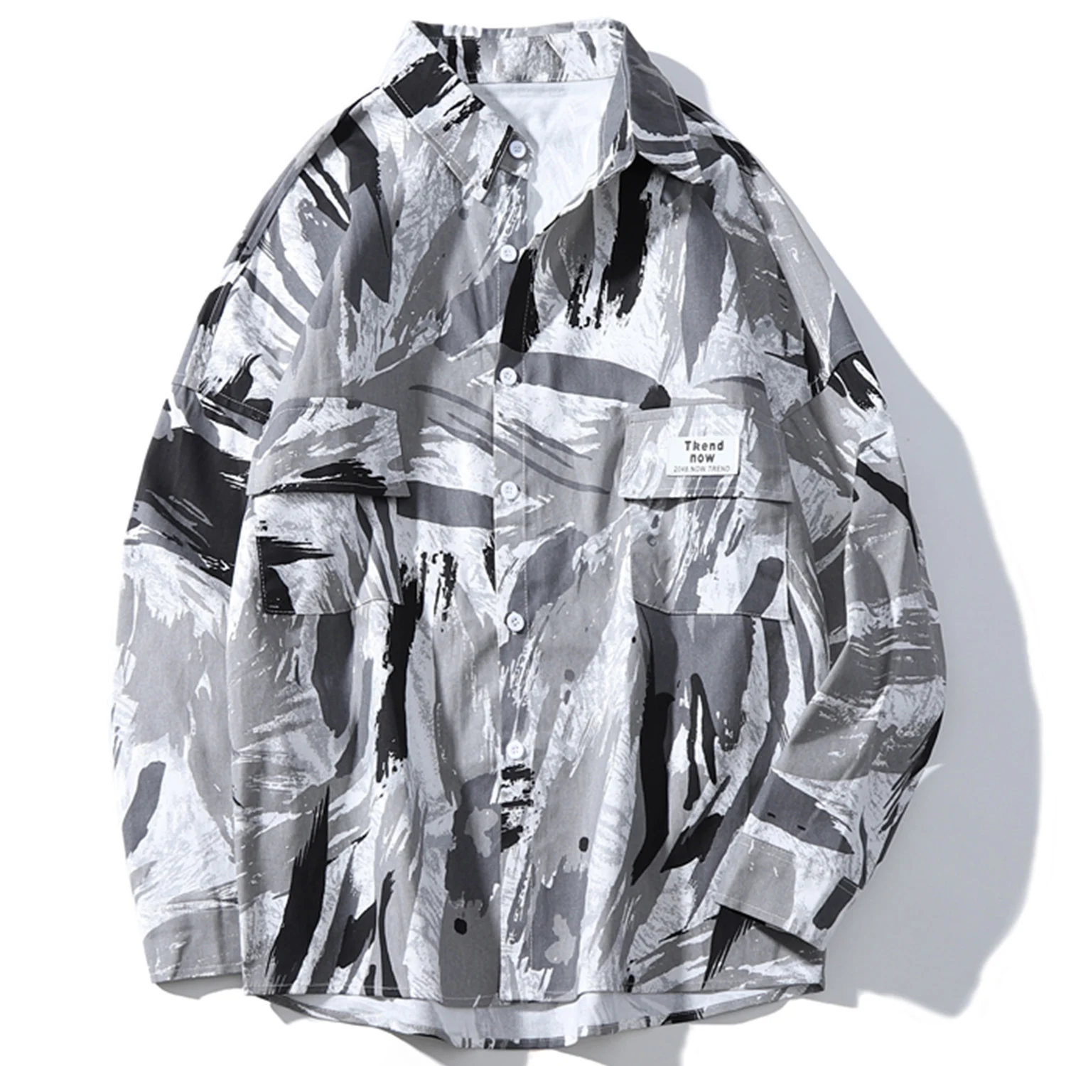 Aelfric Eden мужские камуфляжные рубашки в стиле хип-хоп осень 2019 Harajuku уличная одежда