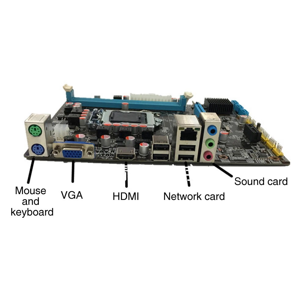 Newest Intel HM55 H55 P55 CPU Socket LGA 1156 Motherboard M ATX 8 GB PC Desktop Mainboard With Cooler i3 530 Used LGA1156 |