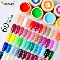 60pc venalisa 60 solid colors paint gel nail art designs 2021 hot sale soak off led ink color varnish uv gel nail polish lacquer